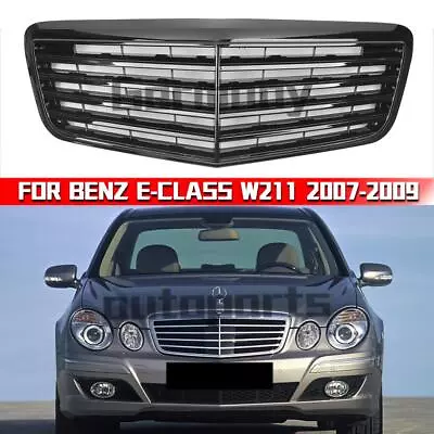 Glossy Black AMG Style Grille For Benz E-Class W211 2007-09 E280 E320 E500 E550 • $112