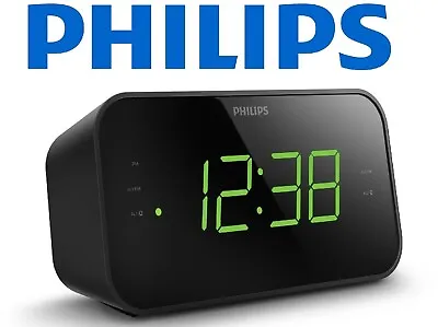 Philips TAR3306/79 Large Display FM Dual Alarm Clock Radio / Alarm Clock • $35.99