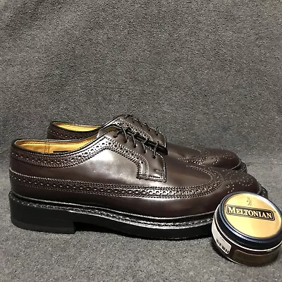 Florsheim Imperial Kenmoor Mens Size 7 D Wingtip Shoes Burgundy Leather 17109-05 • $124.99