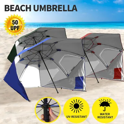 $49.99 • Buy Mountview Beach Umbrella Outdoor Umbrellas Garden Sun Shade Shelter Patio 2.13M