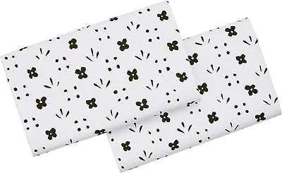 NIP Marimekko Kukkaketo Cotton White Black Pillowcase Set Standard • $59.99