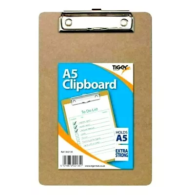 Clipboard Mini A5 Compact Wooden Hanging Hole Restaurant Office Notes Handheld • £2.99