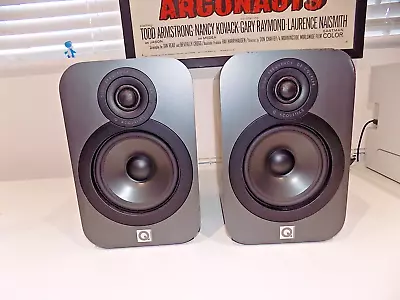 Q Acoustics 3020 Home Audio Compact Bookshelf Speakers Wooden One FAULTY SPARES • £77.55