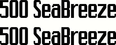  Quintrex 500 SeaBreeze Fishing Boat Sticker Decal Marine Set Of 2 • $25