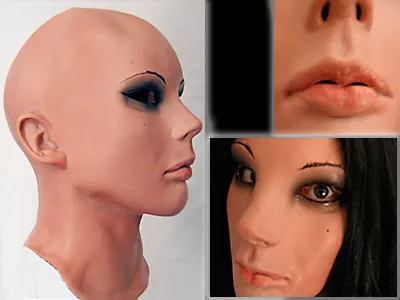 Latex Rubber Mask LIV + LASHES - Real. Female Woman Gum Face Trans 2nd Skin • £156.26