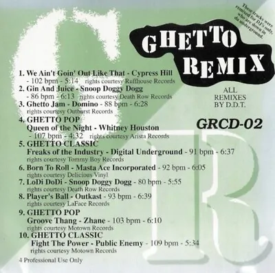 Ghetto Remix Sealed DJ # 1 2 And 4  • $47