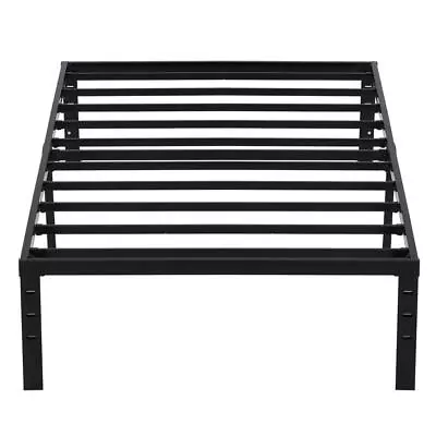 Heavy Duty Twin Size Metal Bed Frame Sturdy Steel Platform Slat Support • $53.99