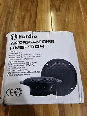 Herdio 4 Inches  Marine Waterproof  Speaker  • £37