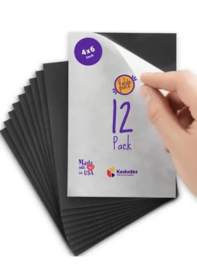 Flexible Adhesive Magnetic Sheets Paper 4x6 Inch - Peel And Stick Works Great F • £11.57