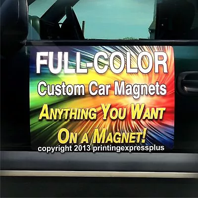 2 - 12x18 Custom Car Magnets Magnetic Auto Truck Signs - Free Design Included! • $36.97