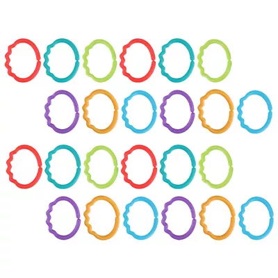 48pcs Baby Links Rings Toys For Stroller Carrier Car Seat Travel -DH • £14.49