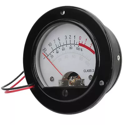 VU Meter Retro Pointer Dial Round Backlight VU Level Audio Meter Testing Device • $24.81