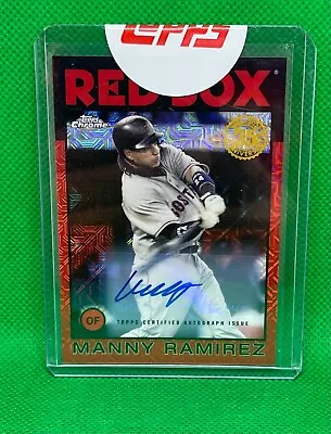 2021 Topps Chrome Silver Pack Manny Ramirez Auto Red Refractor 2/5 Uncirculated • $499.99