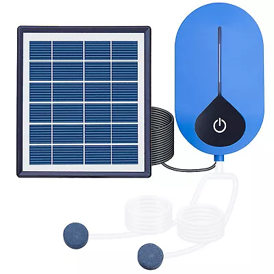 1.5W USB Solar Powered Panel Waterproof Oxygenator Aerator Fish Tank Oxygen Pump • $36.29