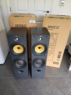 Pair B&W Bowers Wilkins DM603 S2 Speakers **spares Or Repairs** • £50