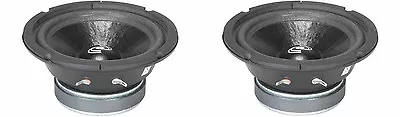 NEW (2) 6.5  Woofer Speakers.Sealed MidRange.8 Ohm.6-1/2.PA.Pro Audio PAIR Vocal • $59.88