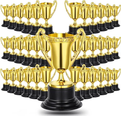 $87.99 • Buy Mini Trophies Gold Award Trophy Cups Bulk 3.4 Inch Plastic Trophy Achievement Pr