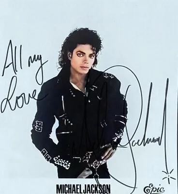 Rare COLOR Still Michael Jackson SIGNED • $13