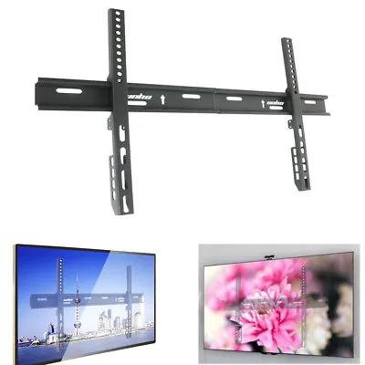 Flat Slim TV Wall Bracket Mount 26 -72  LED LCD For Samsung Sony LG Panasonic • £9.92