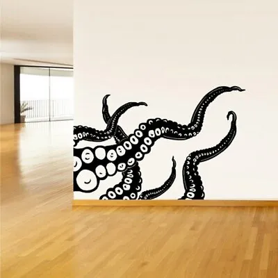 $8.79 • Buy Octopus Tentacle Wall Sticker Kraken Nordic Mythology Crusu Sea Animal Bathroom