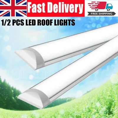 2Pcs LED Interior Strip Lights Bar 12V Ceiling Roof Bar Lamp Car Van Caravan UK • £4.65