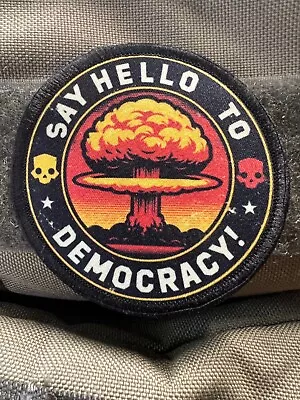 Say Hello To Democracy! Helldivers2 Morale Patch Super Earth • $8.49