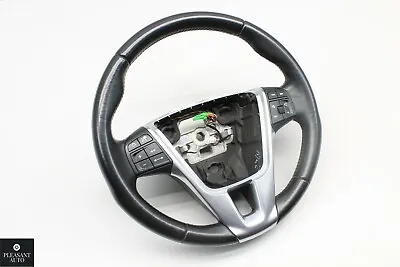 11-17 12 13 14 15 Volvo S60 T5 Steering Wheel Black Leather 34110217A OEM DAMGE  • $45