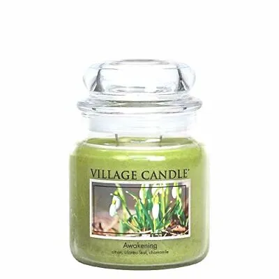 Village Candle Awakening 16 Oz Glass Jar Scented Candle Medium • $41.79