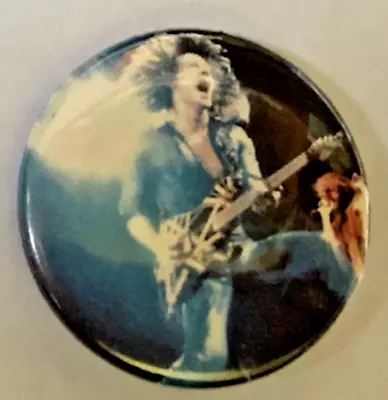 Vintage Van Halen Eddie Van Halen Concert Button Pin 1-1/4  New 80's Rock • $12.95