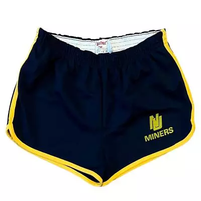 VTG 80s Moorewear NU Miners Nevada Retro Stripe Gym Running Shorts Fit 30-32 • $9.99