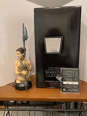 Gentle Giant Star Wars Princess Leia Organa As Jabba's Slave Bust 1881/4200 NEW • $99