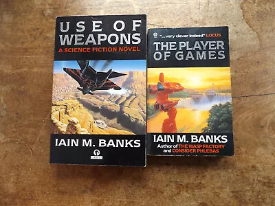 Use Of Weapons & The Player Of Games By IAIN M. BANKS Paperback 2 Book Bundle • £10