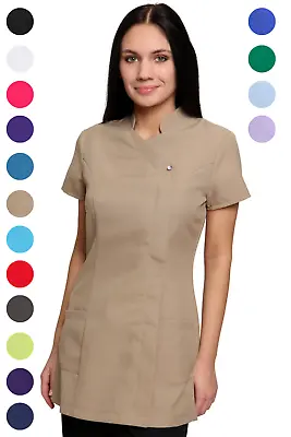 Freya Beauty Tunic Nail Salon Hairdressing Spa Therapist Massage Uniform Blouse • £24.99