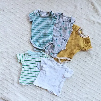 000 Baby Bundle Short Sleeve Tshirt Bodysuit Neutral Boy Cotton • $12