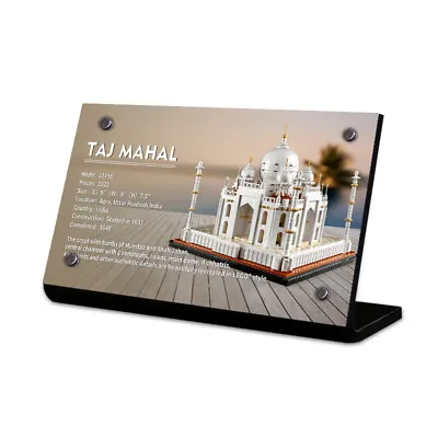 £9.56 • Buy Display Plaque Stand For LEGO 21056 Taj Mahal Architecture, MP161