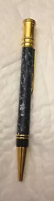 Vintage Parker Duofold Centennial 11T Ball Point Pen Blue Marble Made In UK • $150