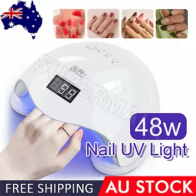 New 48W LED UV Nail Lamp Light Gel Polish Dryer Manicure Art Curing AU Plug OZ • $17.93
