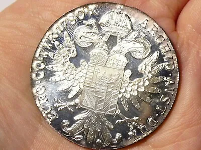 MIRROR FINISH Re-strike 1780 Austria Maria Theresa 1 Thaler Silver Coin 28g #3 • £49