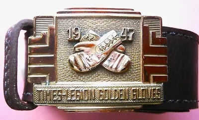 1947 Times-Legion Golden Gloves Belt Buckle • $65