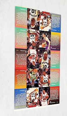 Uncut Test Sheet Shaquille O'neal Scottie Pippen Gary Payton Dennis Rodman Drob • $49.99