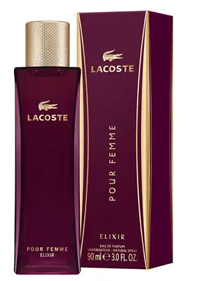 Lacoste POUR FEMME ELIXIR 90ml Eau De Parfum Spray For Woman - NEW & SEALED • £74.99