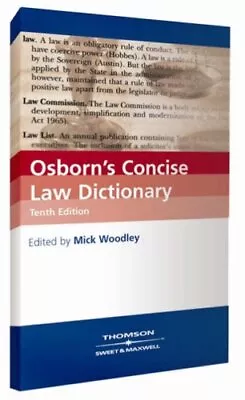 Osborn's Concise Law Dictionary By Sheila Bone • £1.66