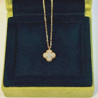 Van Cleef Arpels Sweet Alhambra Necklace Mother Of Pearl K18 Gold With Box • $1501.90