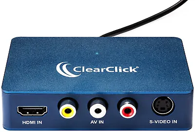 $57.95 • Buy ClearClick Video To USB 1080P HDMI RCA AV Video Capture & Live Streaming Device