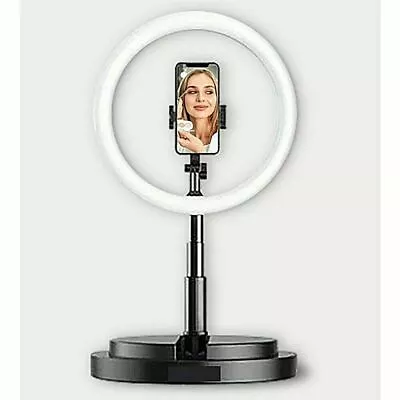 Adjustable Stand Phone Holder LED Ring Light Selfie Stream Photo Makeup Lamp • $47.99