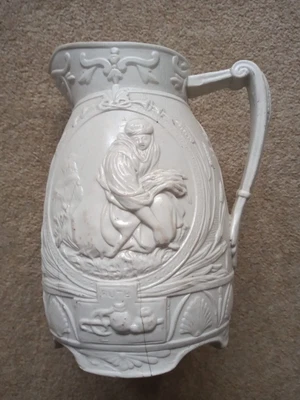 £6.50 • Buy Victorian Relief Moulded Jug By Cork, Edge & Malkin 'Ruth'