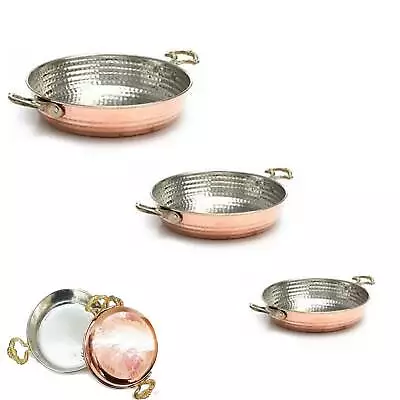 4 Pieces Traditional Copper Pan Frying Pan Omelette Pan Copper Pan Handmade • $109.14