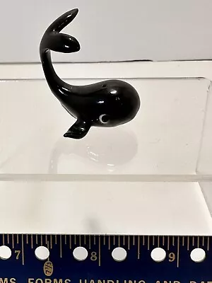 Vintage Hagen Renaker Black Whale Figurine. Miniature  Retired • $22.39