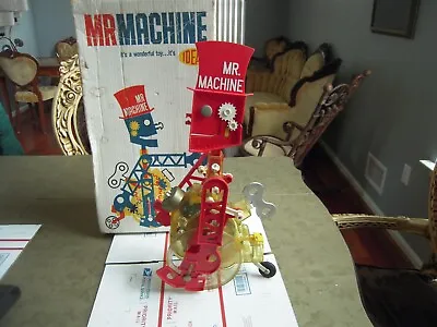 Vintage Ideal Mr. Machine Toy W/Original Box & Instructions • $122