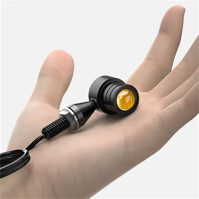 2pcs Motocycle Mini LED Classical Turn Signal Light Indicators 12V CNC 8mm Amber • $13.08